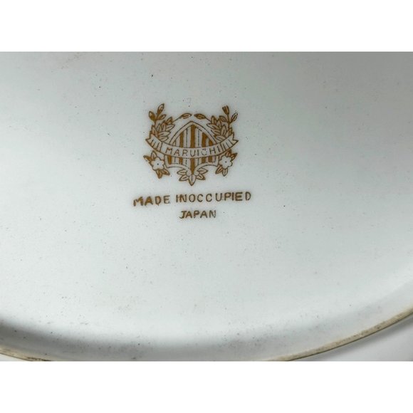 Maruichi China Large Rose Oval Platter Meat Turkey Ham Server Japan Replacement - Picture 2 of 6